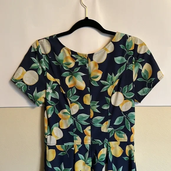 Eshakti Lemons Maxi Dress Sz 4 - Picture 7 of 8